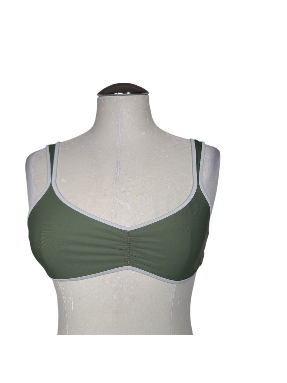 Aerie Green Scoop Bikini Top S - Picture 1 of 8